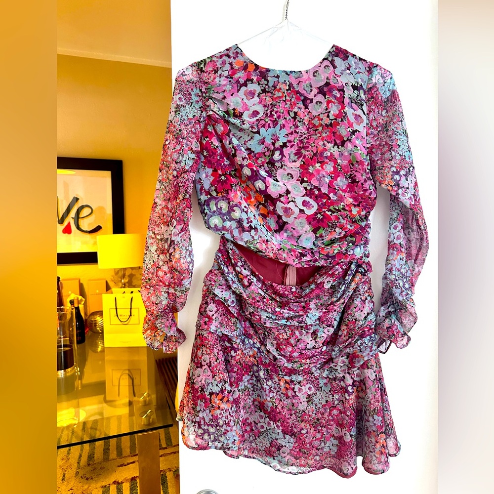 Floral cut out summer dress